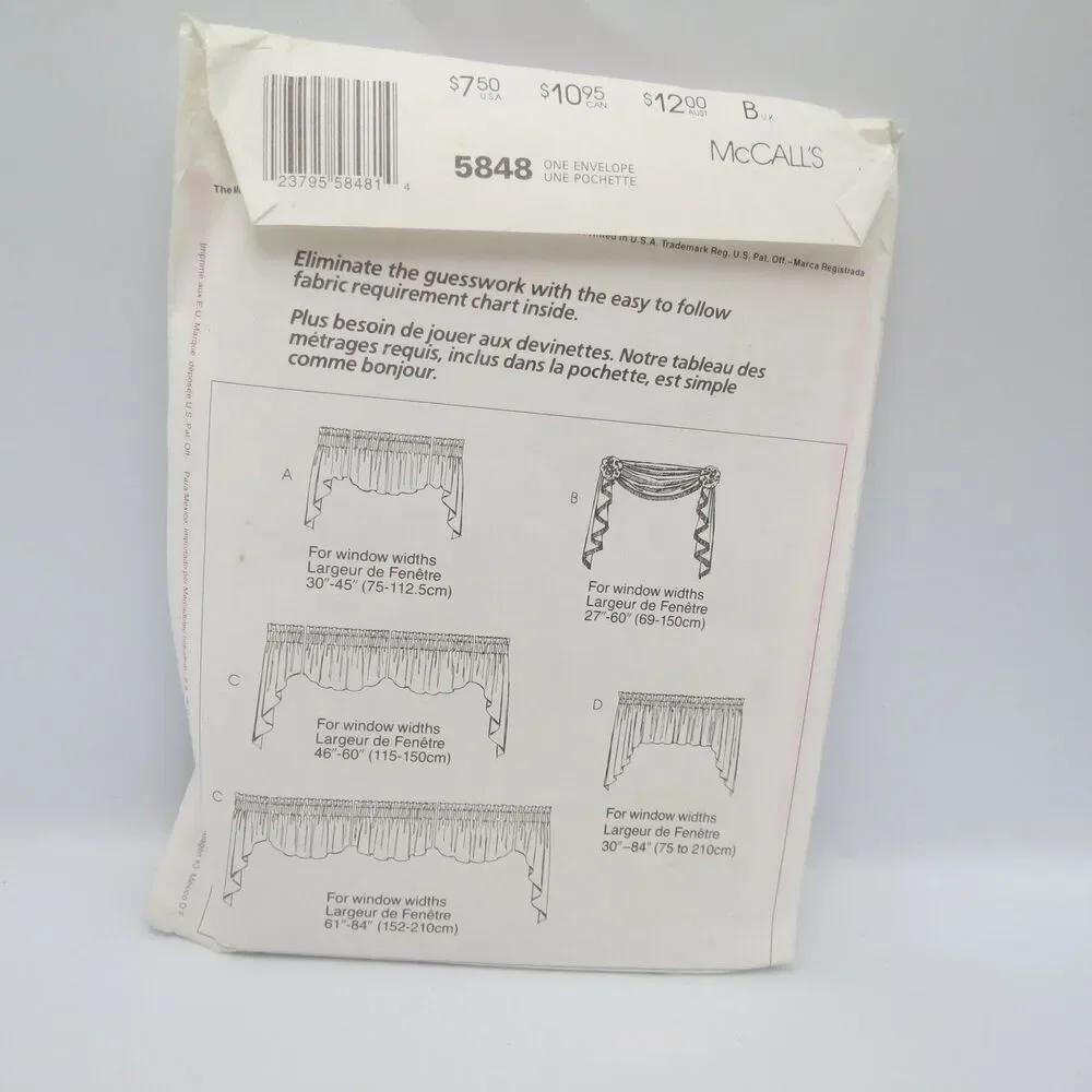 McCalls package worn